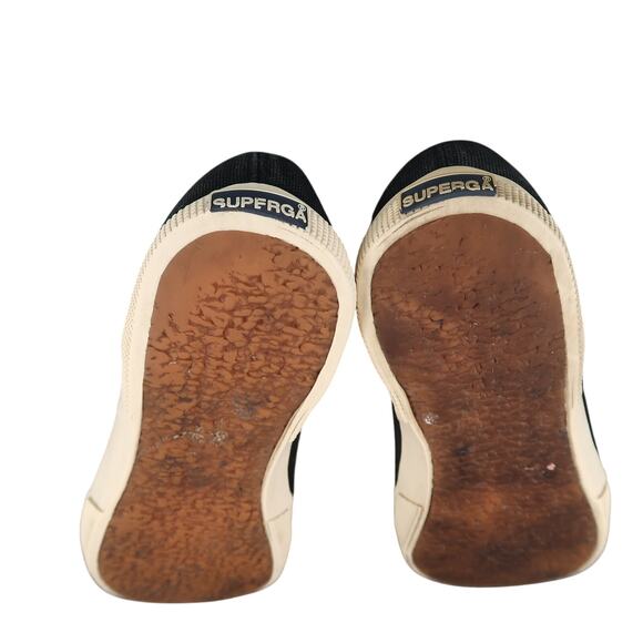 Superga Shoes Womens 9.5 Sneaker Flats Slip On Cotw Loafer Casual Black Canvas - Picture 10 of 12